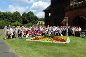 Group photo with J.J. and Mary Hill at their house