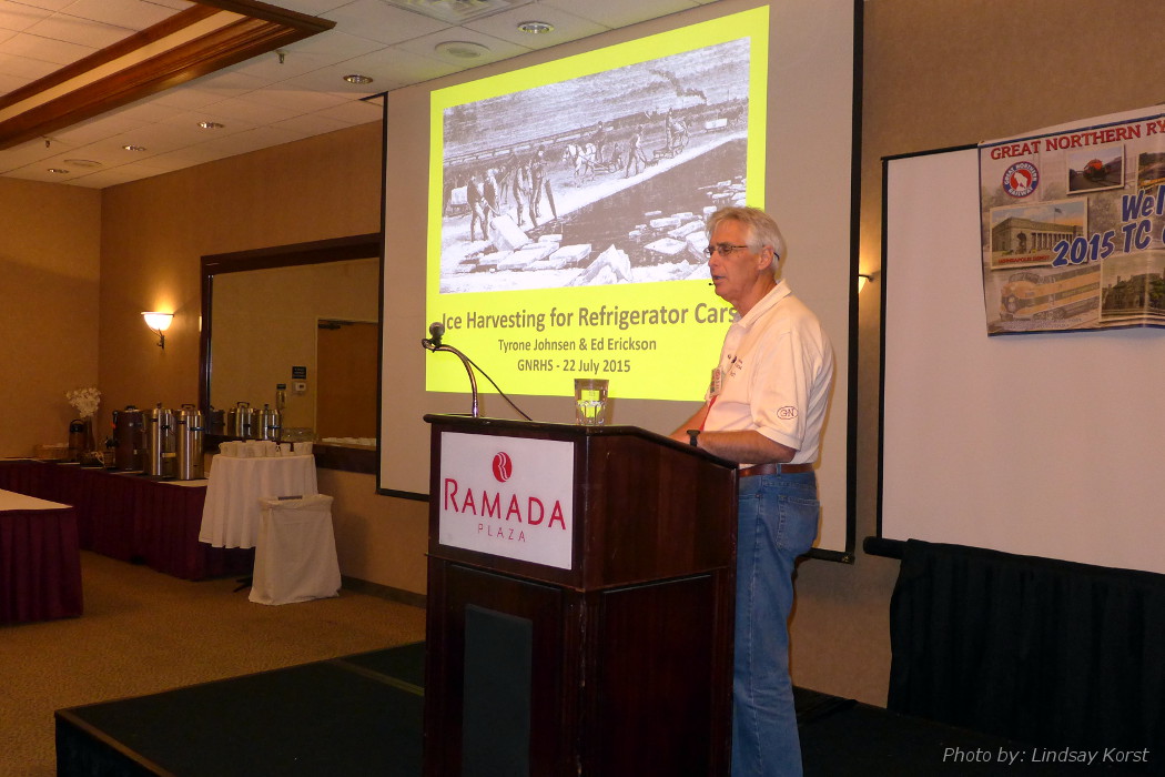 Tyrone Johnson talking about Ice Harvesting for Refrigerator Cars