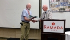 Jerry Barsness receives a Rocky Award for his volunteer work recruiting new members